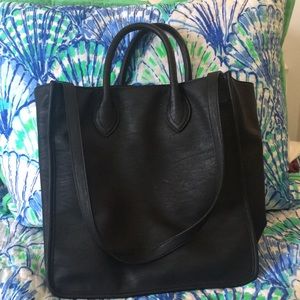 J.Crew black tote bag